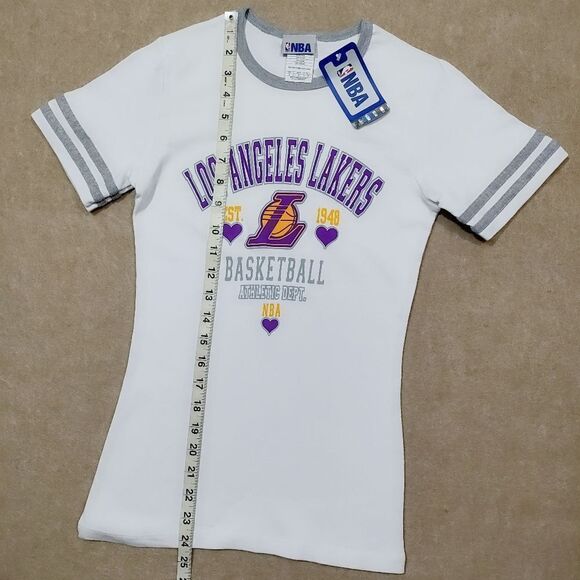 NBA Women's Los Angeles Lakers Short Sleeve T-Shirt #4 - Picture 4 of 5